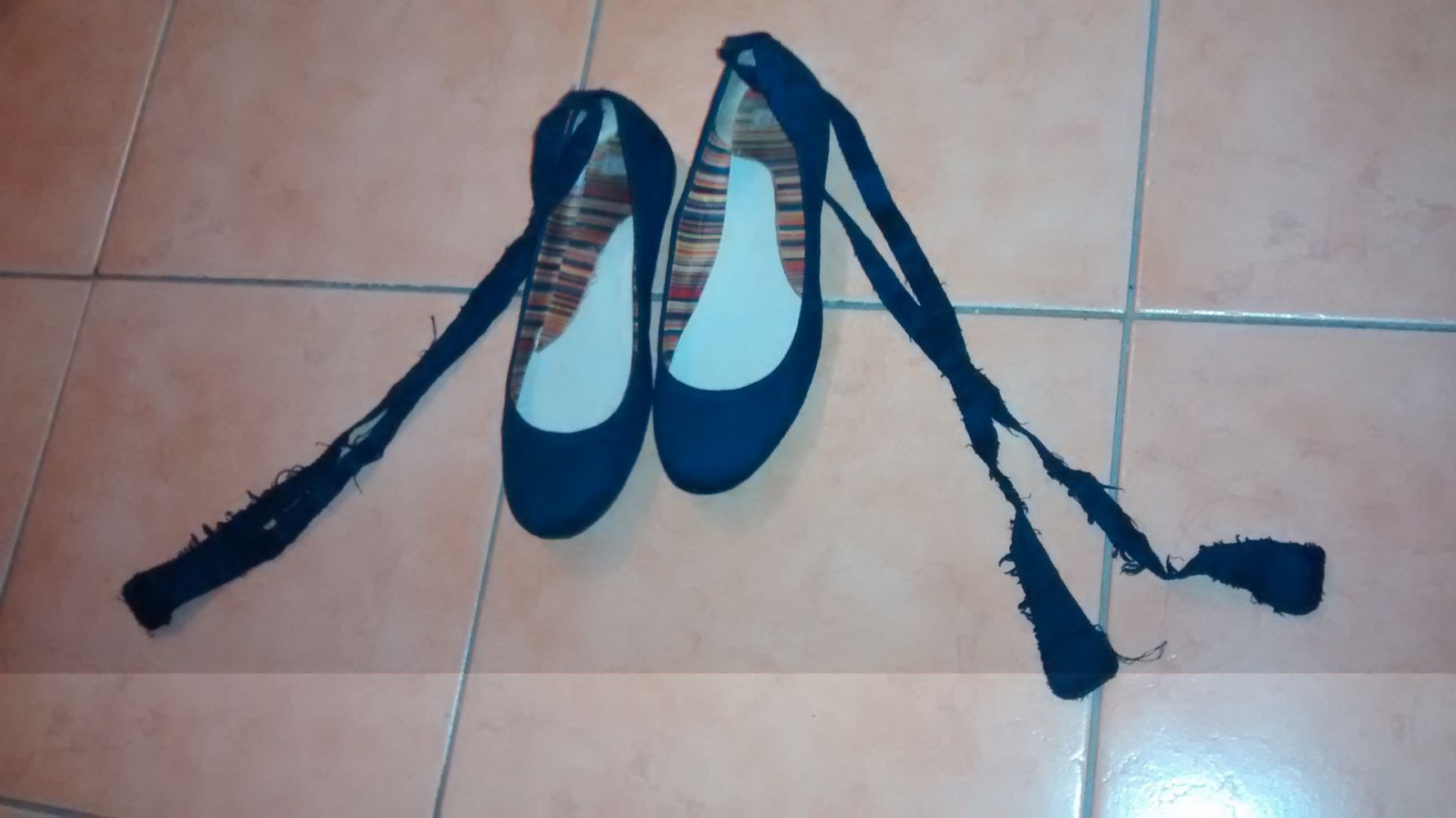 Ballerine con on sale nastro alla caviglia