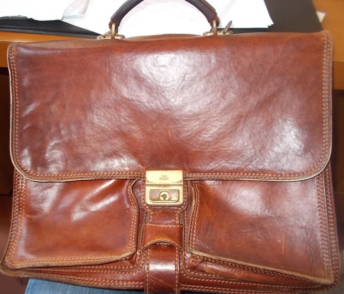 BORSA 24 ORE Vera Pelle Simile The Bridge EUR 90,00 - PicClick IT