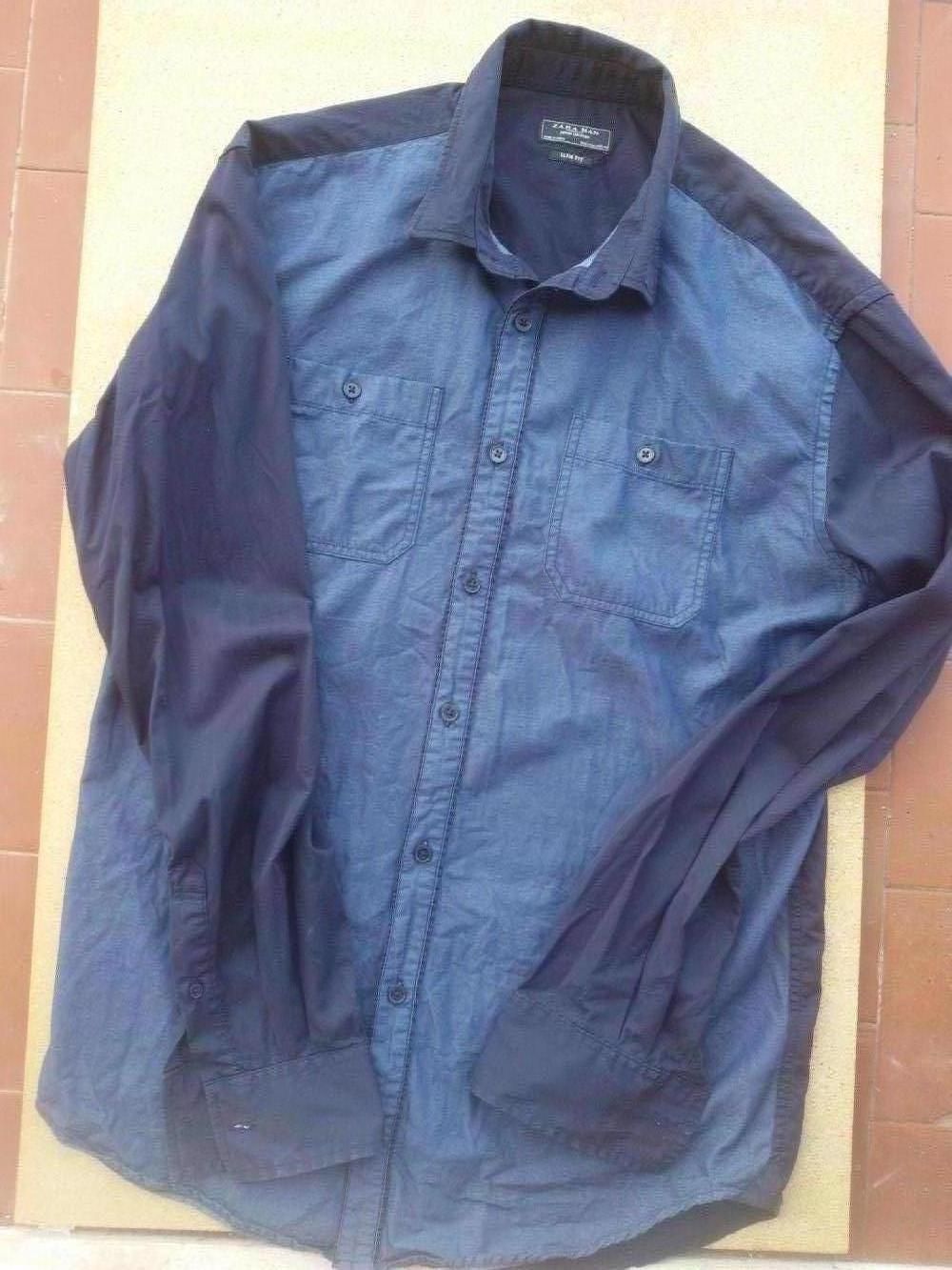 camicia jeans uomo zara