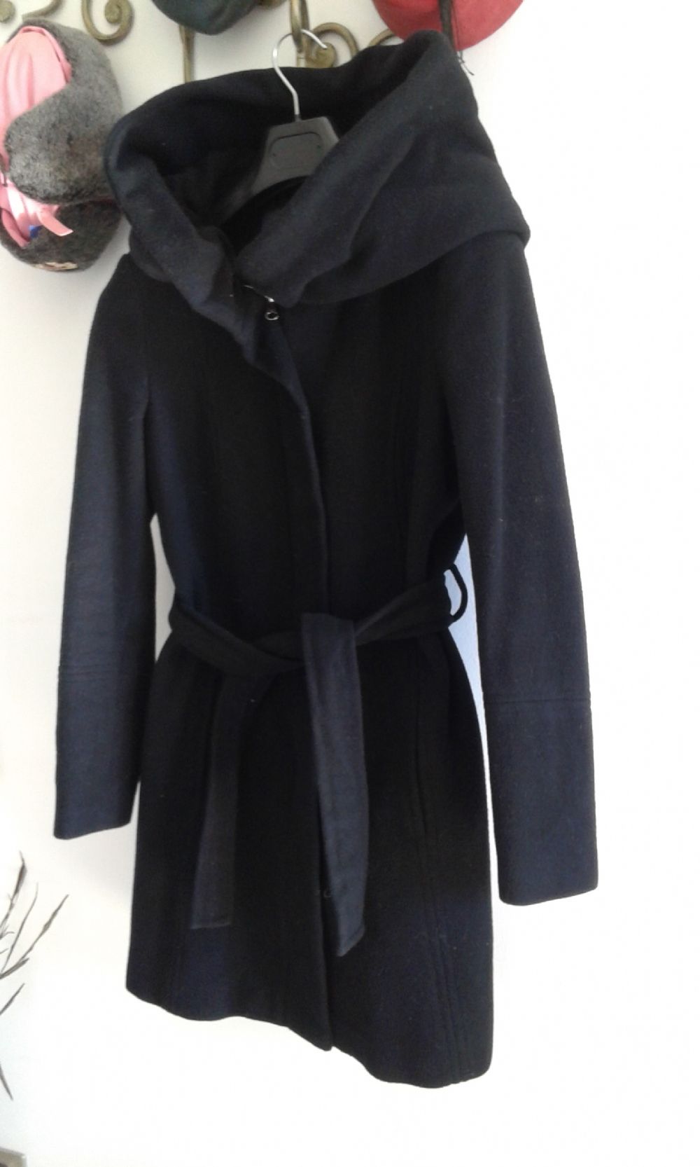 Cappotto Nero Zara Con Cappuccio Cappotti Zara Pelliccia Con