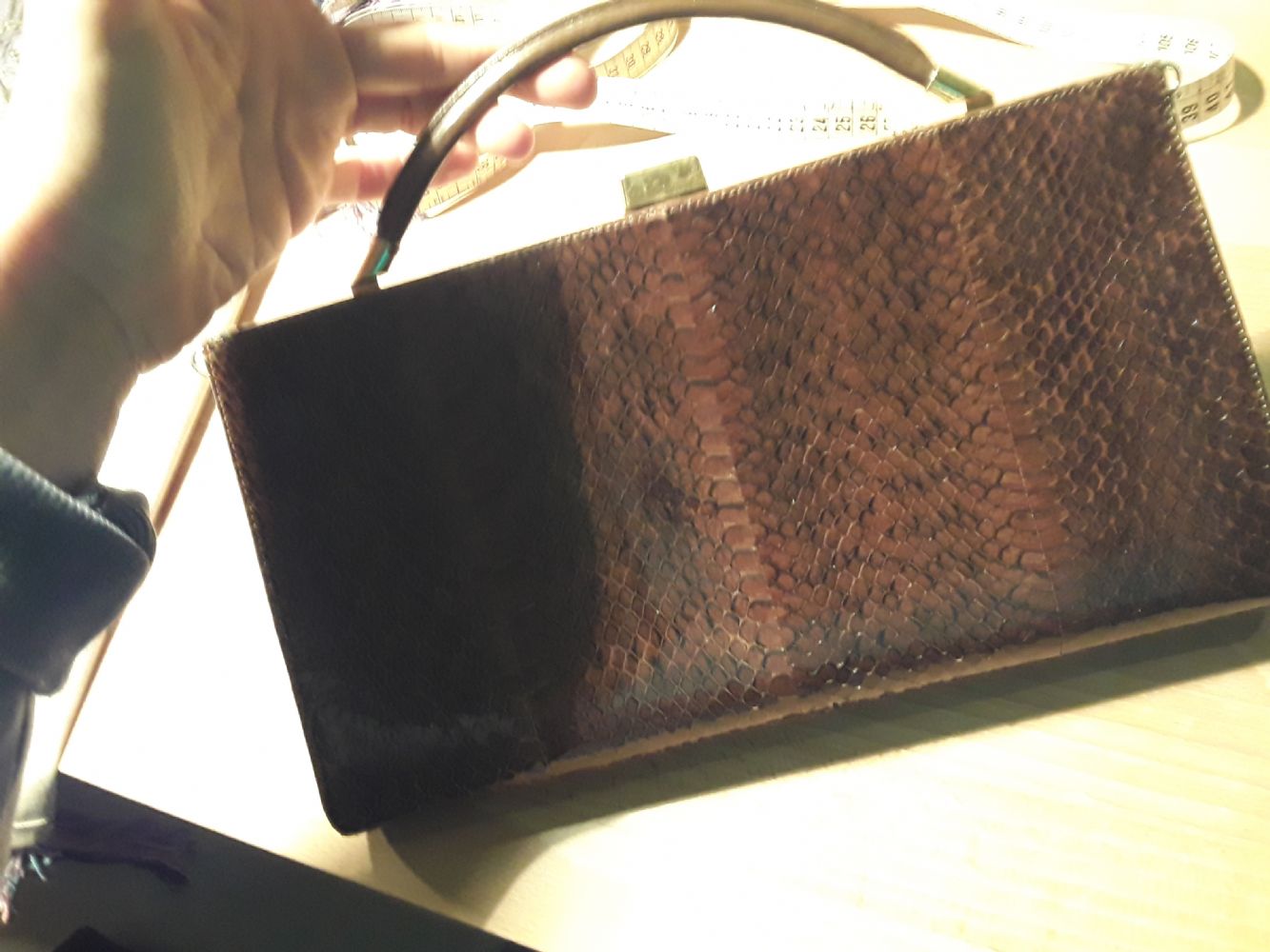 Baratto/Scambio: Borsa vintage in pitone Abbigliamento/Accessori