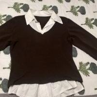 Maglia con shop camicia incorporata