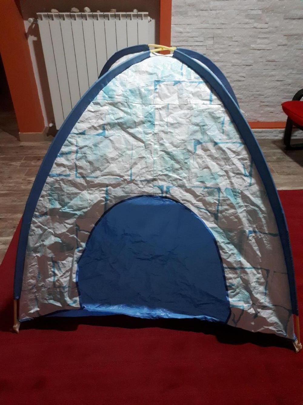 Ikea Koja tenda gioco Igloo campeggio casa bambini pigiama party bambole  peluche