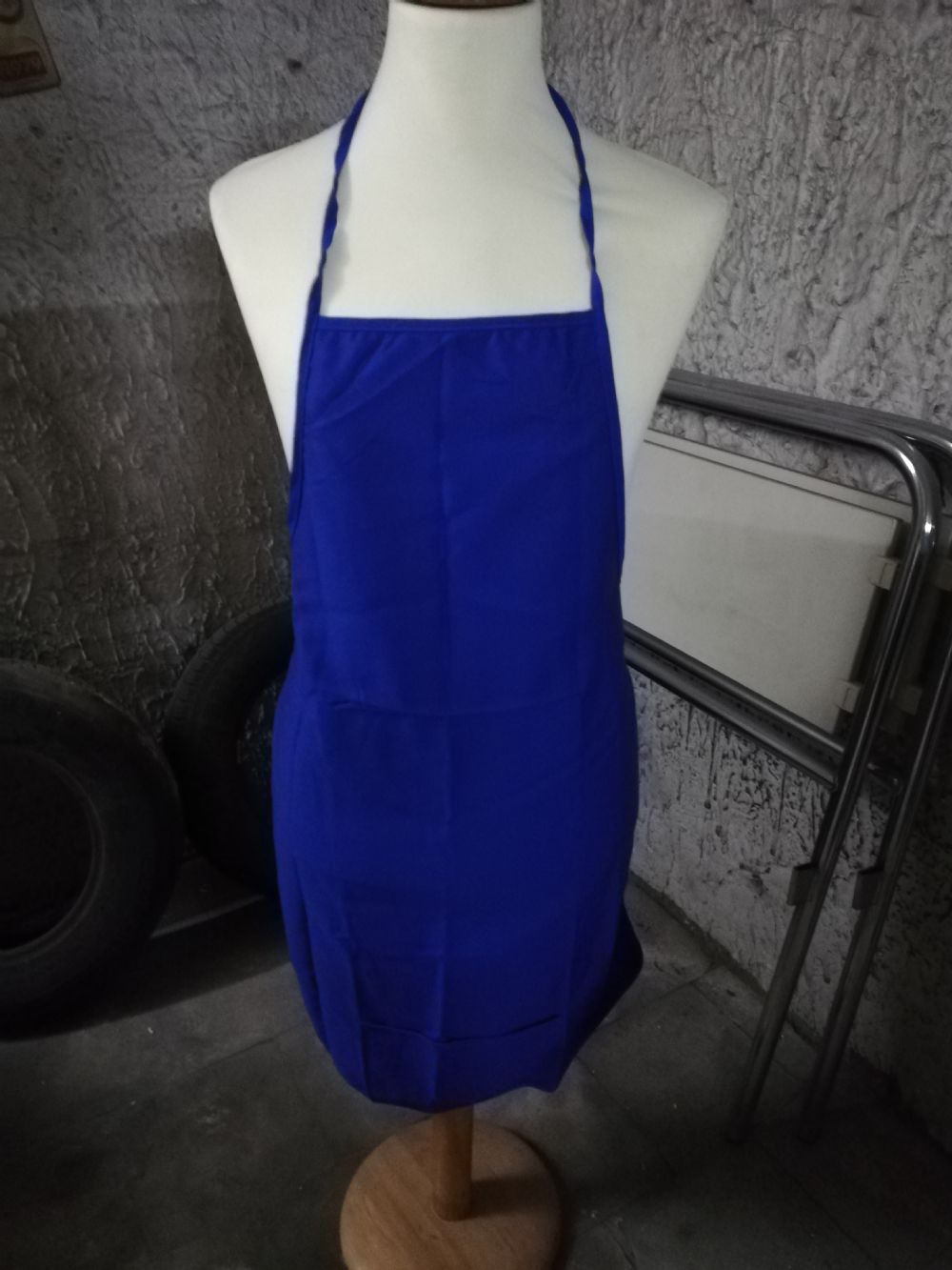 GREMBIULE PETTORINA CORTO TINTA UNITA - 128 ABITI DA LAVORO