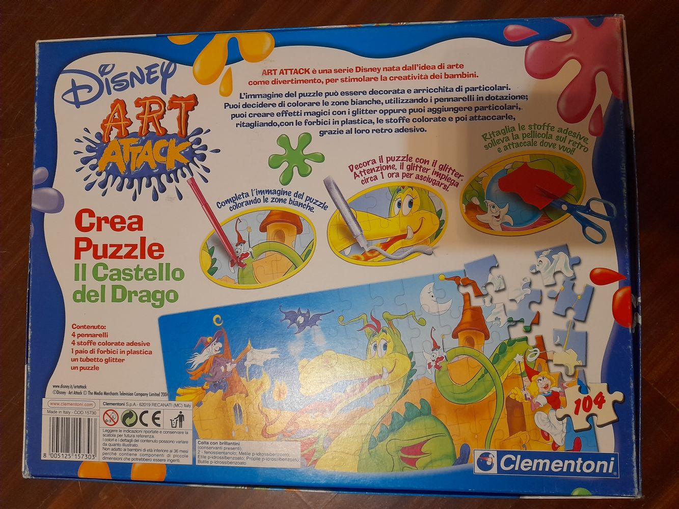 Baratto/Scambio: Puzzle 104 pezzi Disney Art At [ Bimbi/Giocattoli e giochi  di società] a Trezzano sul Naviglio (MI) 